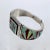 Metal Vintage Signed Old Pawn Zuni Sterling Silver, Opal, & Red Jasper Bracelet For Sale - Image 7 of 12