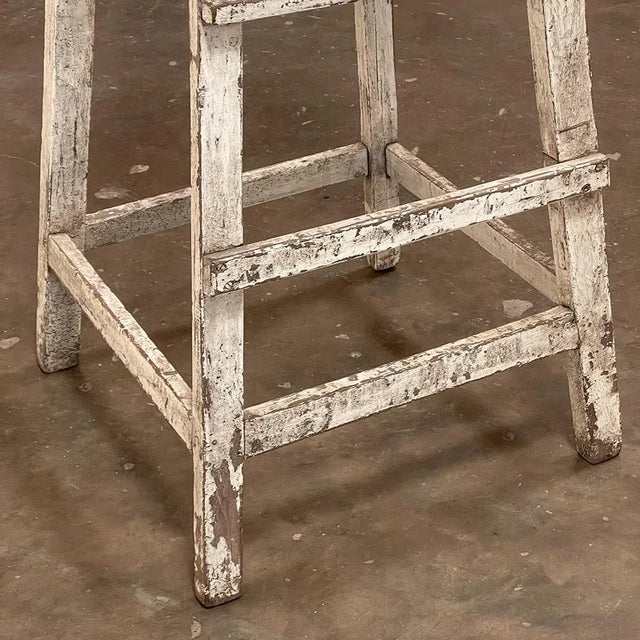 Antique Swedish Rustic Painted Sculptor's Pedestal For Sale - Image 10 of 13