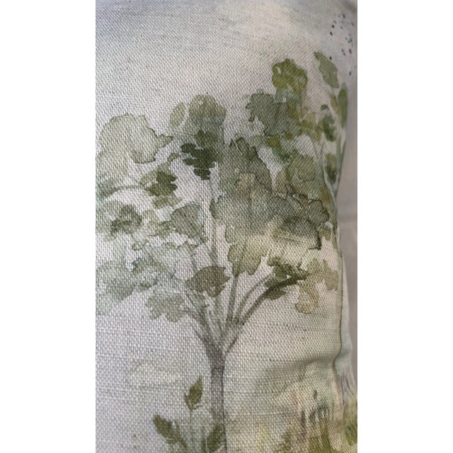 16" Square Pillow Embellished With a Stoic Silver Schnauzer Dog Portrait - Made in the U K For Sale - Image 4 of 12