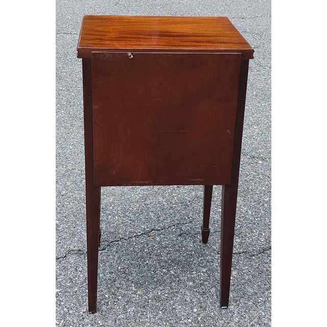Georgian Style Mahogany Two-Tier Single Drawer BedSide Table For Sale - Image 12 of 12