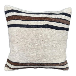Turkish Hemp Pillow Cushion Natural Beige Brown Cushion Cover 20x20 For Sale