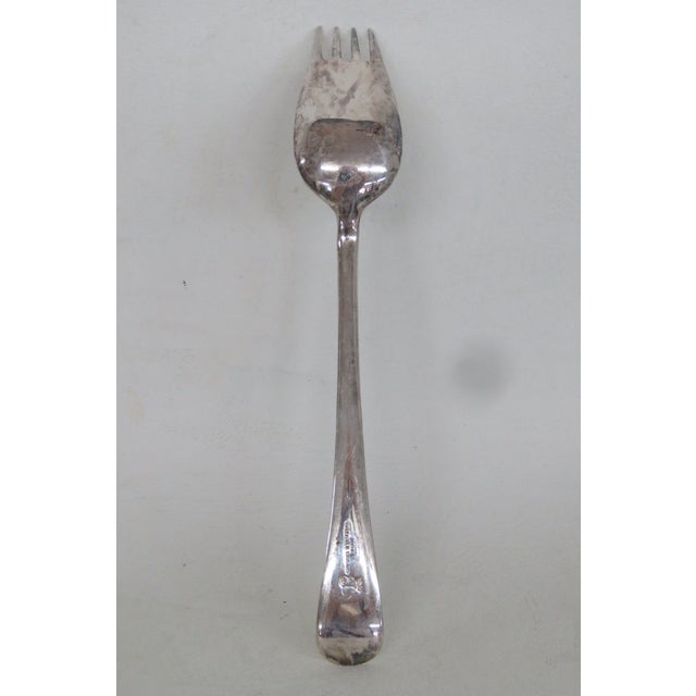 Sheffield Mid 20th Century Epns Sheffield England El Silver Plated Party Sporks With Serrated Edge For Sale - Image 4 of 13