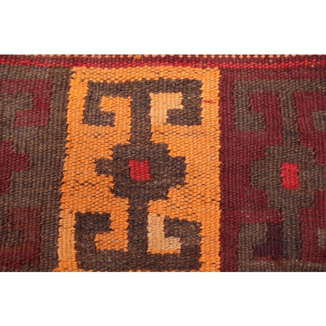 Islamic Vintage Afghan Flat Weave Runner Rug For Sale - Image 3 of 7