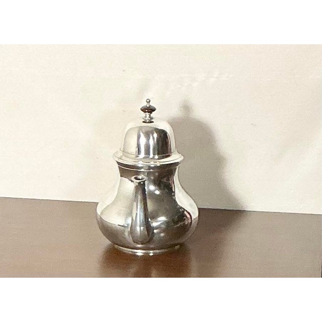 Queen Anne Vintage John Somers Brazil Pewter Teapot/Server - Polished For Sale - Image 3 of 11