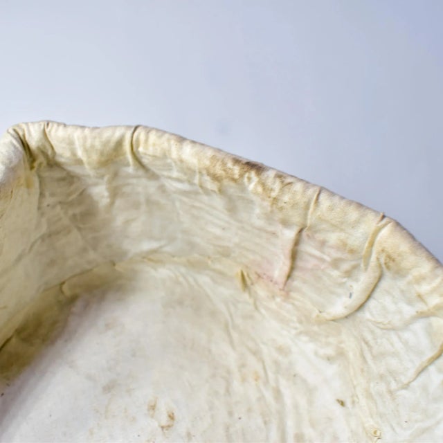 Vintage African White Beaded Hat Nigeria For Sale - Image 4 of 13