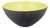 Metal Krenit Bowl with Black and Yellow Enamel from Hermann Krenchel, Denmark, 1960s For Sale