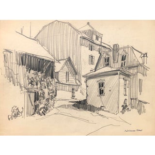 1950s Norman Kent Architectural Drawing For Sale