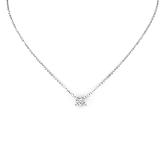 Alexander Beverly Hills Egl 1.01ct Diamond Solitaire Necklace White Gold For Sale - Image 4 of 4