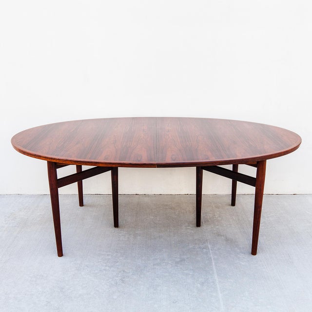 Vintage Arne Vodder Danish Modern Rosewood Extension Dining Table, Model 212 For Sale - Image 11 of 16