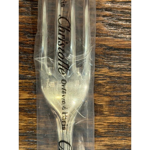 Metal Vintage Christofle Albi Silver-Plated Flatware Service for 4, Unused Sealed - 20 Pieces For Sale - Image 7 of 17