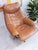Set of Mid-Century Modern Leather Lounge Chair and Ottoman from Skoghaug Industri, 1980 For Sale - Image 11 of 18