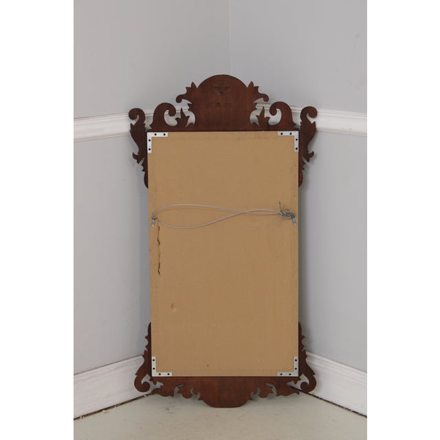 Henkel Harris Mahogany Chippendale Style Mirror For Sale - Image 16 of 16
