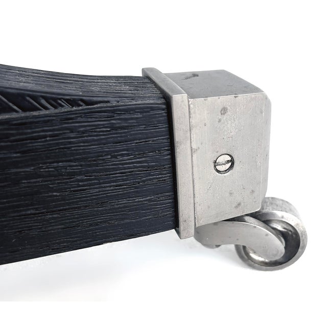 Restoration Hardware Sculptural Polyhedron Rolling Bar Cart With Hinged Doors For Sale - Image 16 of 17