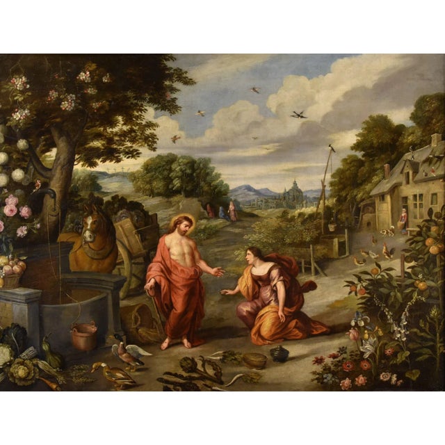 Jan brueghel the younger (antwerp 1601–1678) workshop of noli me tangere oil on canvas (97 x 128 cm - framed 114 x 143 cm)...