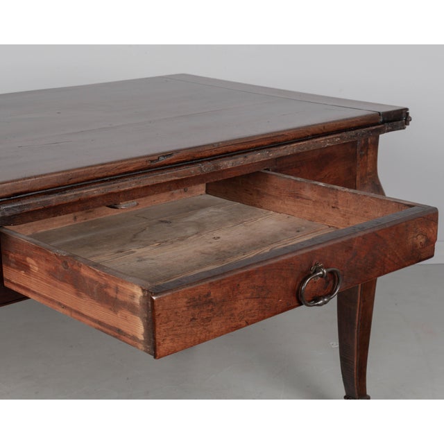 19th Century Italian Portefeuille Walnut Dining Table For Sale - Image 13 of 17