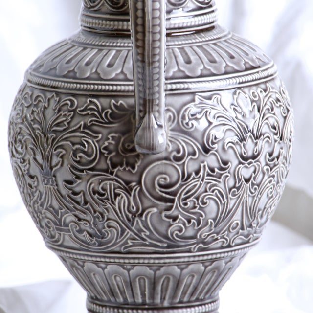 Large 19th Century French Decanter in Figurehead Slip, 1840s For Sale - Image 11 of 17