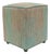 Abstract Handmade Kilim Upholstered Ottoman For Sale