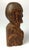 Antique Folk Art Hand Carved Wood Bust For Sale - Image 4 of 6