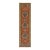 2.6x30Ft. Brunt Orange Persian Design Inspired Hand Knotted Wool Runner Rug For Sale