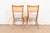 Paul McCobb for Directional Sculpted Mahogany and Cane Dining Chairs or Side Chairs, Pair For Sale - Image 11 of 12