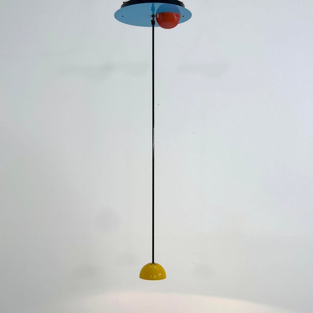 Multicolor Alesia Ceiling Lamp by Carlo Forcolini for Artemide, 1980s For Sale - Image 9 of 10