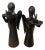 Mid 20th Century Brutalist Metal Candlestick Angels Form - A Pair For Sale