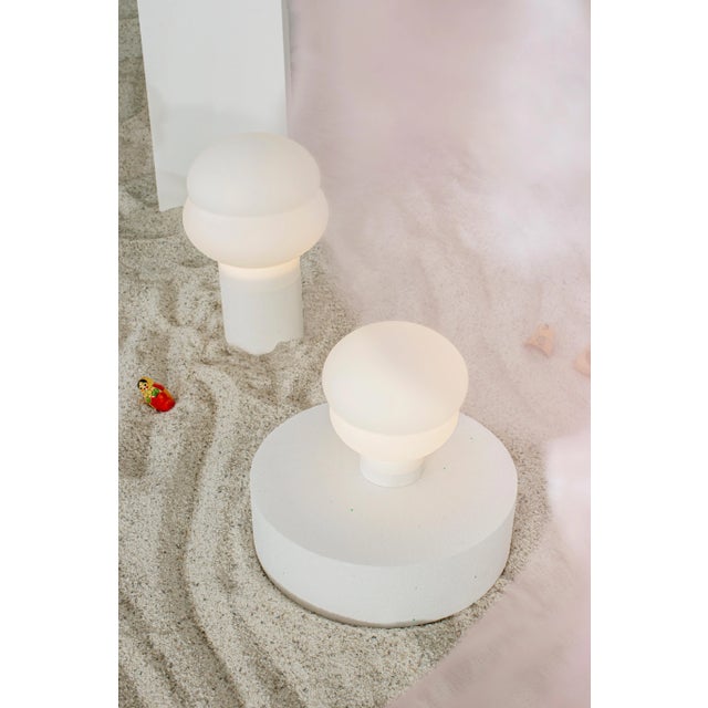 Not Yet Made - Made To Order Kumo Medium White Acetato White Floor Lamp by Pulpo For Sale - Image 5 of 6