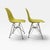 Mid-Century Modern Pair of Eames Molded Plastic Side Chairs (Dsr) for Herman Miller – Lime Green For Sale - Image 3 of 10