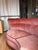 Mohair sofa purchased from a dealer at High Point Market for $5,500. This curved "banana" sofa has a channel-tufted button...