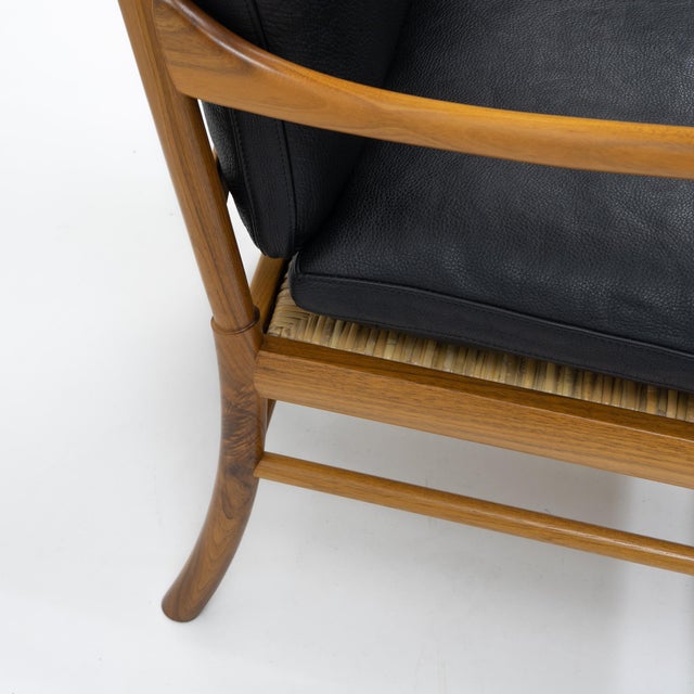 Brown Colonial Lounge Chair by Ole Wanscher for Poul Jeppesen, 1990s For Sale - Image 8 of 12