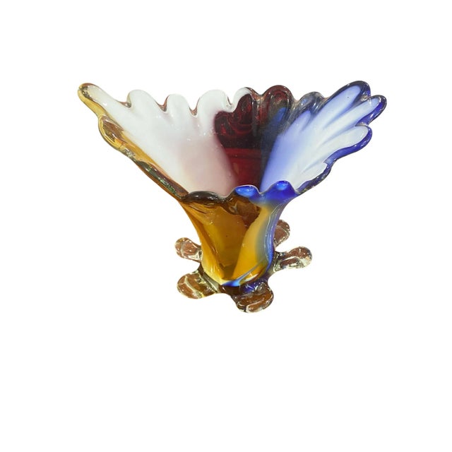 Vintage Art Glass Murano Colorful Vase 11.5" H For Sale In New York - Image 6 of 9