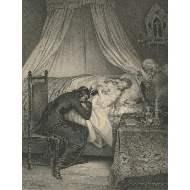Maurin, La Mort de Laurence from Lamartine's Jocelyn, 1840, Lithograph For Sale - Image 9 of 11