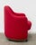 Textile Red Chairs with Wheels, Set of 4 For Sale - Image 7 of 18