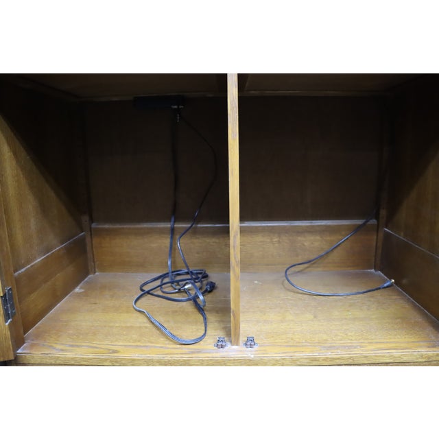 Stickley Mission Oak Entertainment Center / Cabinet, Arts & Crafts Style For Sale - Image 12 of 18