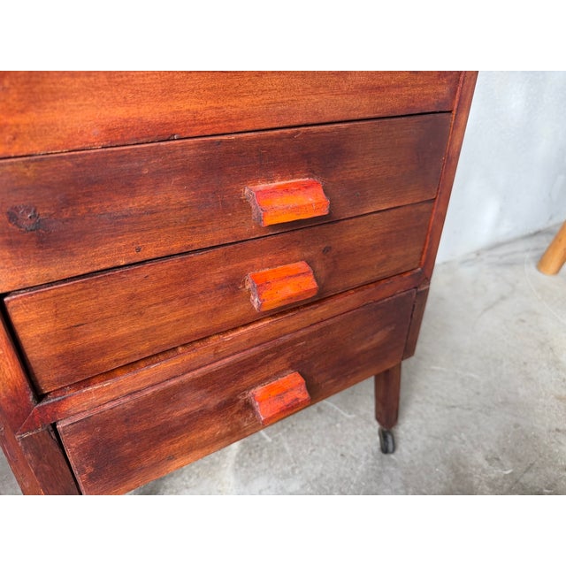 1960s Small Vintage Bedside Table, 1960s For Sale - Image 5 of 18