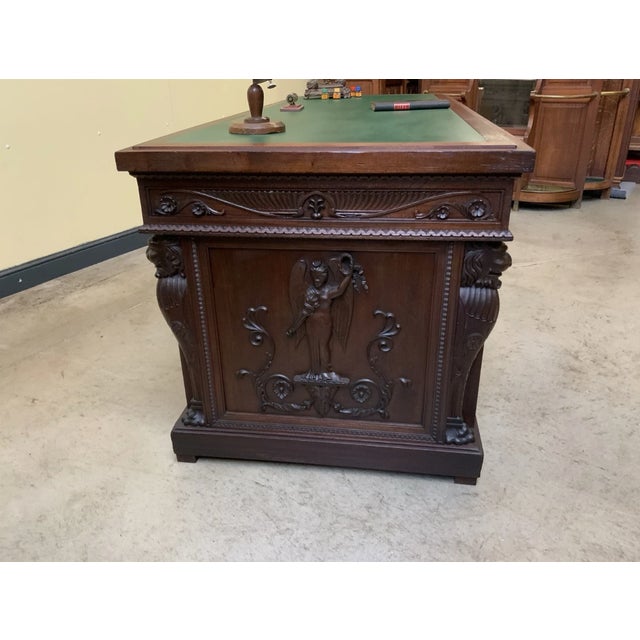 Antique Neo-Renaissance Desk, 1880 For Sale - Image 12 of 16