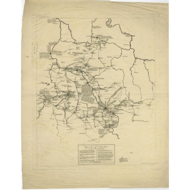 Title: Napoleonic Wars - Allied Campaign Map Germany 1814 Ausfeld Military : This rare and historically important military...