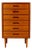 Danish Chest of Drawers in Teak, 1980s For Sale