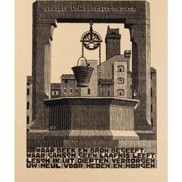 Modern Maurits Cornelis Escher, Escher Edition of 300, 1931, Woodcut Print For Sale - Image 3 of 3