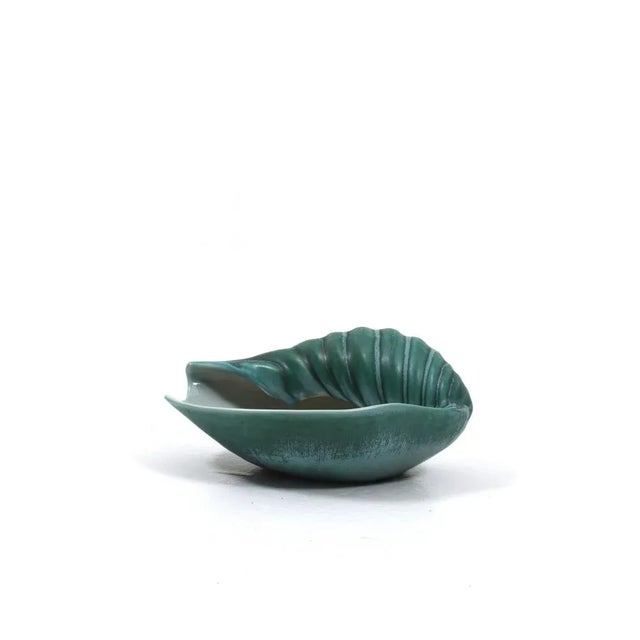 Ceramic Seashell Bowl by Ewald Dahlskog for Bo Fajans, 1940s For Sale - Image 5 of 8