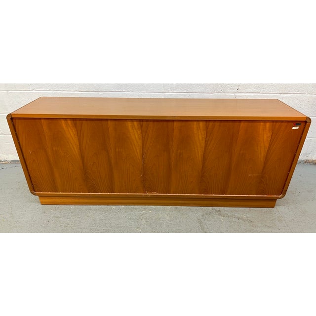 Mid 20th Century Danish Modern Teak Nine-Drawer Lowboy Dresser by Sun Cabinet Co LTD For Sale - Image 15 of 17