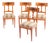 Biedermeier Chairs in Cherrywood, 1830, Set of 4 For Sale