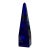 Signed 1960’s Archimede Seguso Cobalt Blue Murano Glass Crystal Obelisk For Sale
