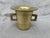 Antique polished bronze mortar with two side handles and a great patina. Heavy. No marks. Has wear consistent with age and...