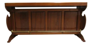 Vintage Solid Teak Mid Century Bar Mid Century Liquor Custom