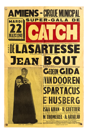 Super-Gala De Catch Amiens Wrestling Poster, 1960s