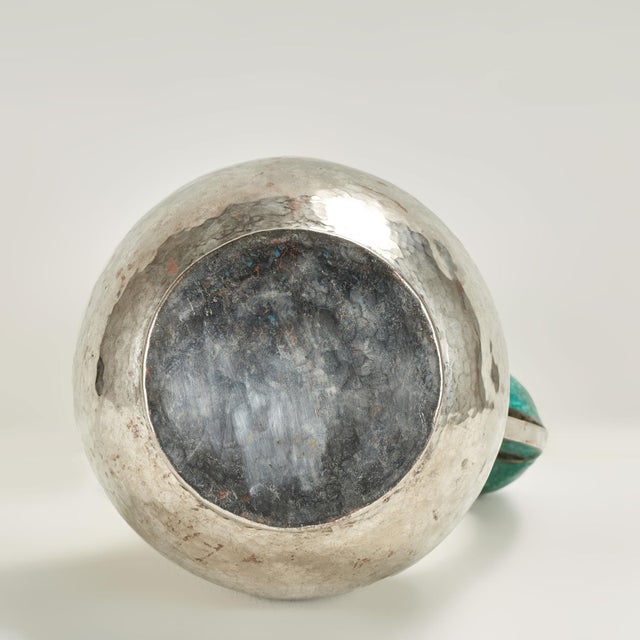 Vintage Silver Plate Pitcher With Parrot Handle For Sale - Image 11 of 11