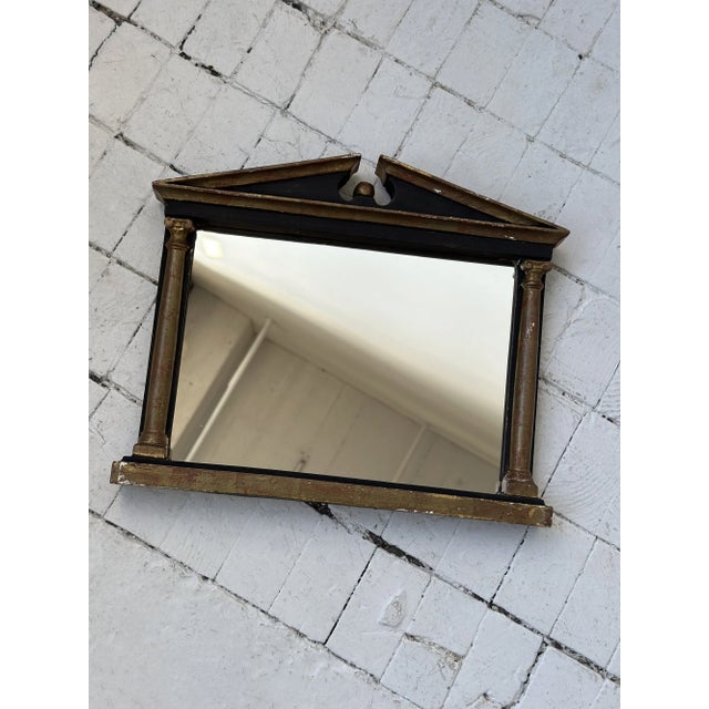 Vintage Architectural Portico Framed Mirror by Palladio, Made in Italy, Circa 1950s-60s. Made from wood with applied gesso...