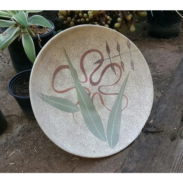 Marc Bellaire California Pottery Large Ceramic Dish by Ceramic Artist Marc Bellaire For Sale - Image 10 of 11