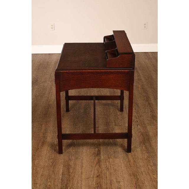 Limbert Antique Arts & Crafts Oak Writing Desk #492 1/4 For Sale - Image 17 of 18